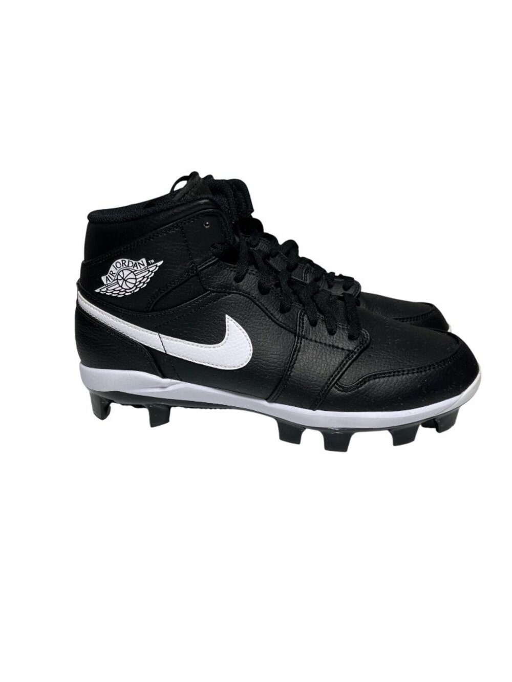 Men's Size 9.5 Nike Air Jordan 1 Retro MCS Molded Baseball Cleats Black NO BOX